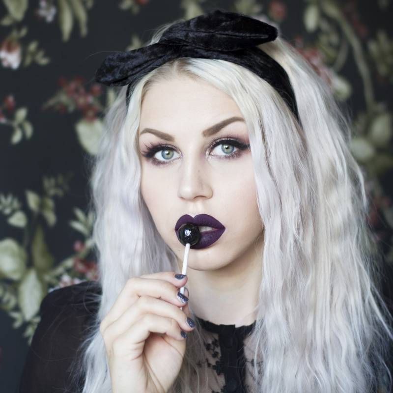 Schwarzer Samtstirnband Mit Haarreif - Halloween von SHOPLULUINTHESKY