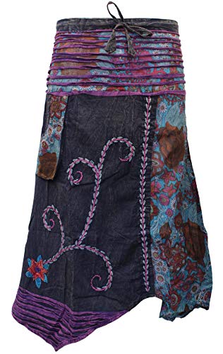 Shopoholic Fashion Loser Rock im Hippie-Stil, Bohemian-Stil, Schwarz , One size von SHOPOHOLIC FASHION