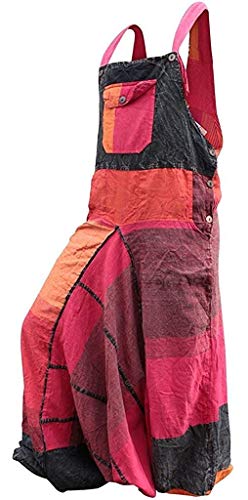 SHOPOHOLIC FASHION Der Frauen Männer Unisex Hippie Patch-Latzhose (L/XL,Patch) von SHOPOHOLIC FASHION