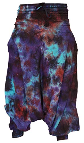 SHOPOHOLIC FASHION Hippie Bunt Batik Baggy Haremshose, Locker Sitzend Hose - Tyedye 21, One Size von SHOPOHOLIC FASHION