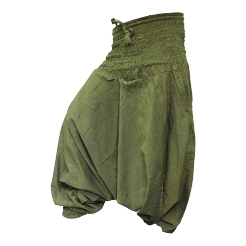 SHOPOHOLIC FASHION einfarbig locker sitzend Haremshose Aladdin Hippie Hose, Army Grün SHOPOHOLIC FASHION einfarbig locker sitzend Haremshose Aladdin Hippie Hose, Army Grün von SHOPOHOLIC FASHION
