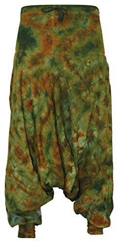 Shopoholic Fashion Hippie Hippie Hosen Cuffed Haremshose Loose Fit Hose Gr. One Size, Tyedye 27 von SHOPOHOLIC FASHION