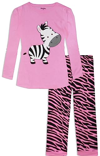 SHOPPE 'N' SMILE Mädchen Langarm Zebra Baumwolle Pyjama Set (6 Jahre) von SHOPPE 'N' SMILE