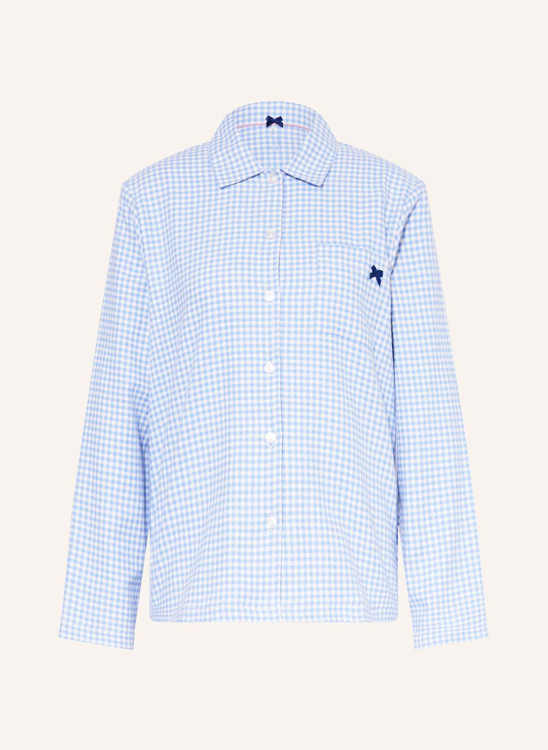 Short Stories Schlafshirt Aus Flanell blau von SHORT STORIES