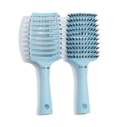 Kamm Haarpflege Haarbürste Kopfhaut Massage Kamm Hause Massage Haar Kamm Curling Kamm Luft Kissen Kamm Styling Werkzeuge haar Pinsel (Color : Bigblue Mug) von SHOUKAII