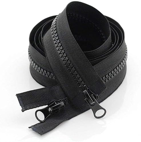 Reißverschlusskopf, Reißverschluss, Nähen von Reißverschlüssen, 8# 70 cm 80 cm 90 cm 100 cm 120 cm 150 cm 200 cm Harz-Doppelschieber-Reißverschluss, automatische Verriegelung mit offenem Ende for Jack von SHOUKAII