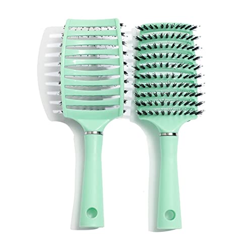 SHOUKAII Kamm Haarpflege Haarbürste Kopfhaut Massage Kamm Hause Massage Haar Kamm Curling Kamm Luft Kissen Kamm Styling Werkzeuge Haar Pinsel (Color : White) von SHOUKAII