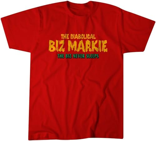 Biz Markie Biz Never Sleeps Promo T-Shirt Hip-Hop Red M von SHOUZUREN