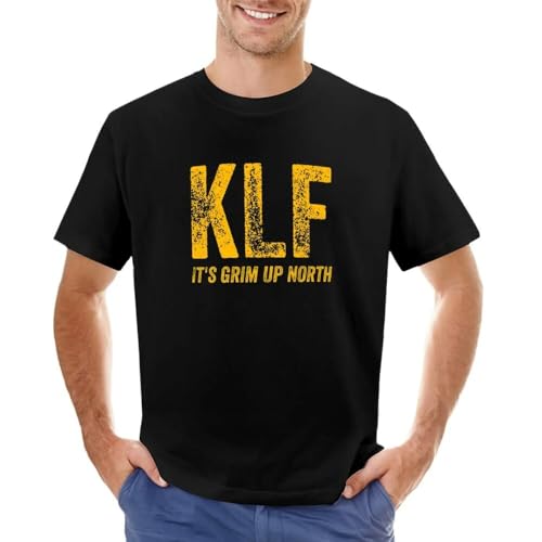 KLF T-Shirt Custom t Shirts top Plain Black t Shirts Men Black XXL von SHOUZUREN