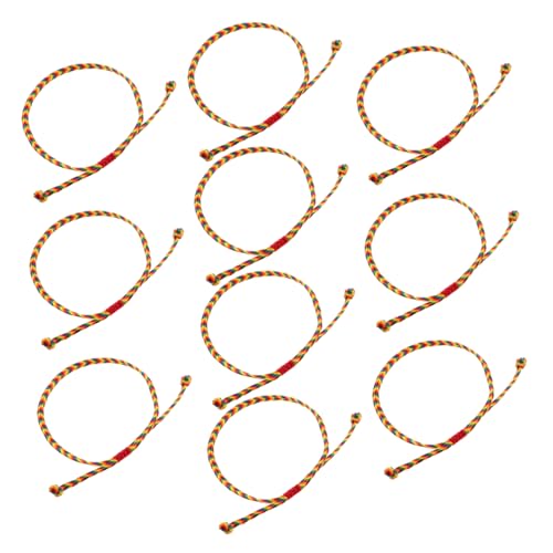 SHOWERORO 10 Stück Teiliges Boho Armband Handgewebt Bunte Ethno Fußkettchen Verstellbar Sommerlich Lebendige Farben für Damen und Mädchen Vielseitiger Schmuck für Strand und Alltag von SHOWERORO
