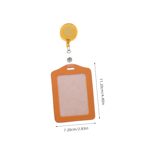 SHOWERORO 10 Stücke Vertikale Ausweishalter Aus Pu-Leder Mit Transparenter Abdeckung Für Visitenkarten Und Ausweise von SHOWERORO