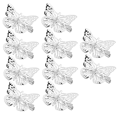 SHOWERORO 10pc Metall Schmetterling Haar Clip Mädchen Haarspange Für Frauen Clip Mode Zubehör Party von SHOWERORO