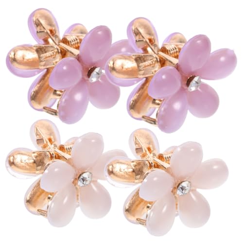 SHOWERORO 10stücke Mini Blumen Haarclips Kleine Haarklammern Haaraccessoires Für Mädchen Und Damen Dekorative Blumen Clips Für Hochzeit Party Und Tägliche Nutzung von SHOWERORO