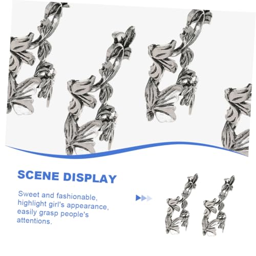 SHOWERORO 2 Stück Vintage Ohrclips Teiliges Filigrane Baumblatt Ohrmanschetten Ohrlöcher Nickelfreie Clip Ohrringe für Damen und Herren Modischer Ohrschmuck für Alltag und Party von SHOWERORO