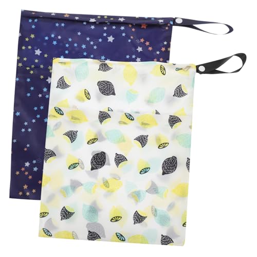 SHOWERORO 2stücke Wickeltaschen Organizer Für Kinderwagen wasserdichte Wiederverwendbare Aufbewahrungstasche Für Und Trockene Windeln Für Unterwegs Design von SHOWERORO