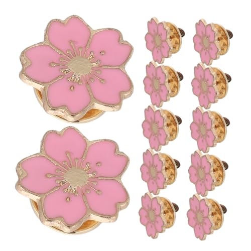 SHOWERORO 24 Stück Teiliges Kirschblüten Broschen aus Emaille Kleine Anstecknadeln aus Langlebig mit Sicherer Befestigung Japanische Kirschblüten Designs für Kleidung Rucksäcke Jacken Hüte von SHOWERORO