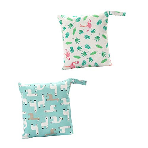 SHOWERORO Tragbare Windel-Organizer-Taschen 2 Stück Baby-Wickeltasche Organizer-Tasche einfacher Zugriff und Aufbewahrung von SHOWERORO