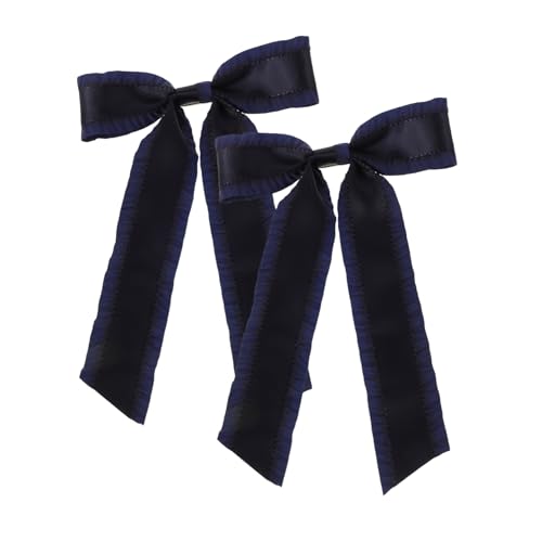 SHOWERORO 2stücke Dunkelblaue Schleifenhaarspangen Haarschmuck Für Mädchen Haarklammern Mit Schleife Für Damen Und Teenager von SHOWERORO