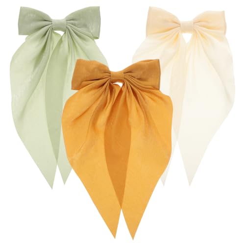 SHOWERORO 3stücke Große Haarschleifen Clips Mit Schleife Für Frauen Haarspangen Aus Stoff Für Partys Geburtstage Und Alltag von SHOWERORO
