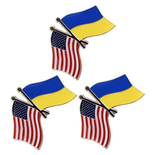 SHOWERORO 3 Stück Doppel Flaggen Anstecknadel Usa Metall Lapel Pin für Herren Anzug Brosche Nationalflaggen Abzeichen Vielseitig Tragbar Robust Legiert SHOWERORO 3 Stück Doppel Flaggen Anstecknadel Usa Metall Lapel Pin für Herren Anzug Brosche Nationalflaggen Abzeichen Vielseitig Tragbar Robust Legiert von SHOWERORO