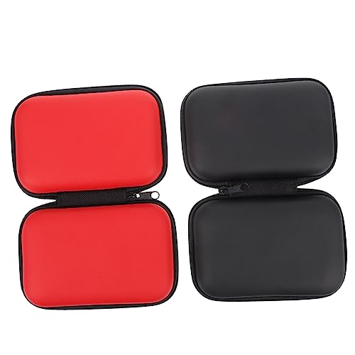 SHOWERORO 4 Stück Plektrum Gitarrenplektren Stanzer Gitarrenplektren Organizer Gitarrenplektren Reise Organizer Gitarrenplektren Beutel Kopfhörer Etui von SHOWERORO