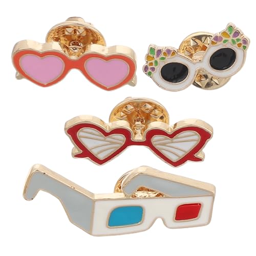 SHOWERORO 4 Stück Teiliges Hawaii Brustpin Kleine Geschenkidee Strandstil Broschen für Kostümdekoration Einzigartige Bunte Anstecker Langlebig und Modisch Passend für Freizeitkleidung von SHOWERORO