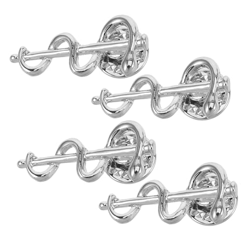 SHOWERORO 4 Stück Teiliges Schlangen Broschen für Damen Stilvolle Tier Anstecknadeln Glücksbringer Schmuck Passend für Blusen Kleider Einzigartiges Design von SHOWERORO