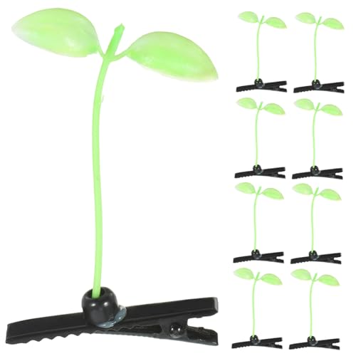 SHOWERORO 40stücke Bohnensprossen Haarspangen Pflanzliche Haarspangen Gras Haarnadeln Nette Gras Dekorationen von SHOWERORO