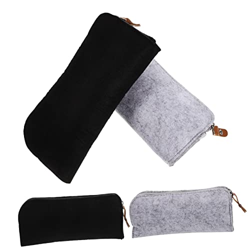 SHOWERORO 4stücke Dokumententasche Mit Reißverschluss Filz-federmäppchen Multifunktionales Schreibetui Organizer-Aufbewahrungstasche Für Studenten Tragbar Und Langlebig von SHOWERORO
