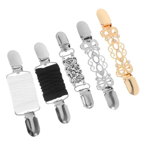SHOWERORO 5 Stück Retro Strickjacken Clips für Frauen Teiliges Langlebiger Legierung Broschen für Pullover Schals Cardigans Dekorative Verschlüsse für Besondere Anlässe von SHOWERORO