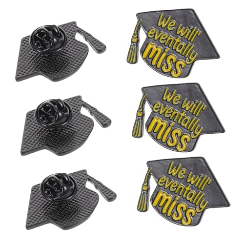 SHOWERORO 6 Stück Klassische Abschlussbrosche Geschenkidee für Studenten Lehrer Absolventen Vielseitige Modeaccessoires für Kleidung Taschen von SHOWERORO