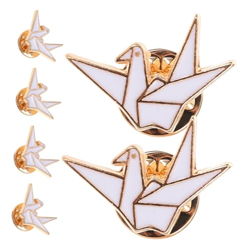 SHOWERORO 6 Stück Teiliges Origami Broschen für Frauen Niedliche Cartoon Metallnadeln für Kleidung Rucksäcke und Pullover Stilvolle und Langlebige Anstecknadeln von SHOWERORO