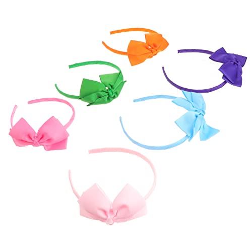 SHOWERORO 6 Stücke Kleinkind Stirnbänder Bogen Haarband Zubehör Elastisch Mädchen Haarschmuck Neugeborene Outfit von SHOWERORO