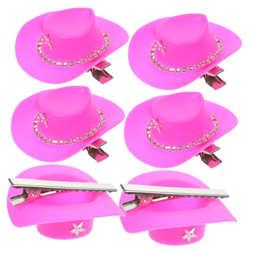 SHOWERORO 6stücke Hut Haarclips Haarspangen Für Mädchen Frauen Dekorative Haarspangen Hutform Clip Haarzubehör Für Hochzeit Party Fotografie von SHOWERORO