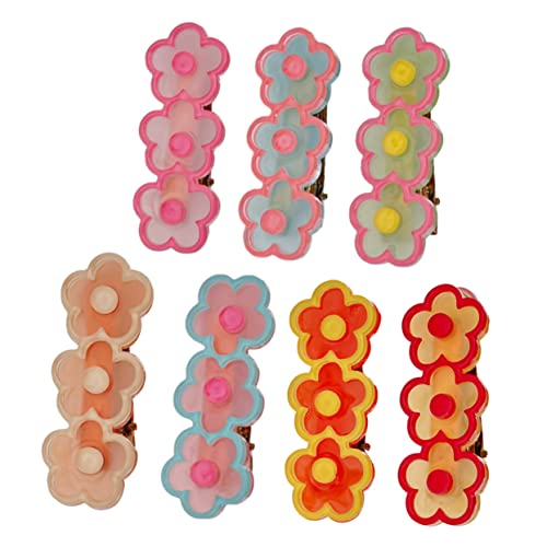 SHOWERORO 7 Stück Blumen-haarspangen Aus Acryl Für Damen Haarnadeln Haarstyling-accessoires Für Mädchen von SHOWERORO