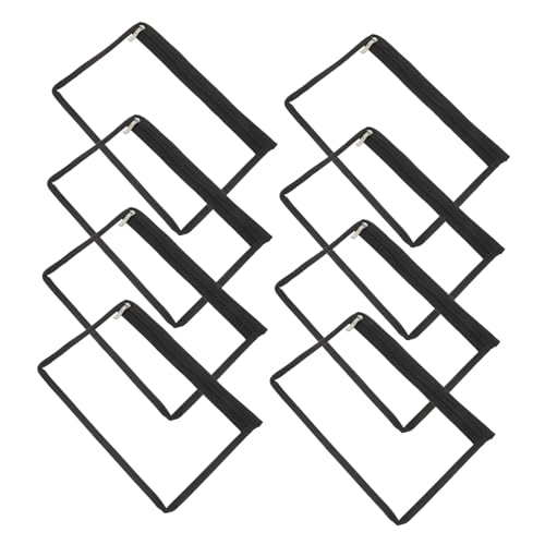 SHOWERORO 8 Stück Transparente Reißverschlussbeutel Zum Ordnen Von Dokumenten Bürobedarf Und Reiseutensilien Leicht Zu Reinigen von SHOWERORO