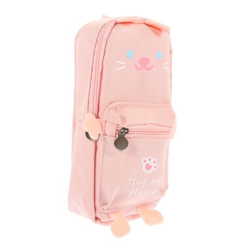 SHOWERORO Bleistiftbeutel für Täglichen Gebrauch Großer Kapazität Strapazierfähiges Canvas Mäppchen mit Reißverschluss Süßes Design für Schule und Freizeit für Stifte von SHOWERORO