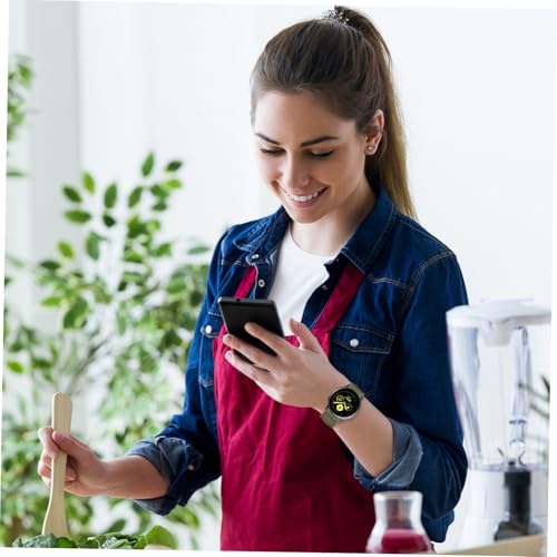 SHOWERORO Canvas Uhrenarmband Schnellverschluss Robustes Hautfreundliches Armband für Smartwatch Kratzfestes Komfortables Textilband in Militärgrün mit Schwarzer Schnalle Passend für Huawei von SHOWERORO