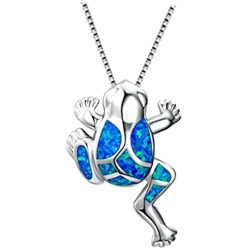 SHOWERORO Damen Halskette mit Kreativem Frosch Anhänger Lustiger Modeschmuck Elegantes für Frauen und Mädchen Kette für Alltag und Besondere Anlässe von SHOWERORO