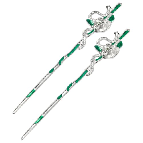 SHOWERORO Dekorative Chinesische Haarstäbchen Satz Für Frauen Vintage Haar Zubehör Für Hochzeit Und Party 2 Stücke von SHOWERORO
