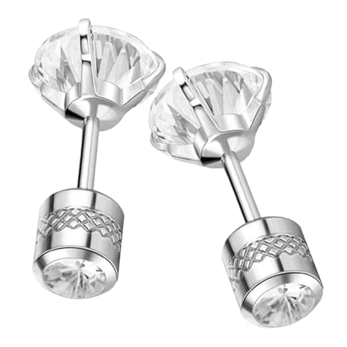 SHOWERORO Edelstahl Ohrstecker Damen Zirkonia Ohrschmuck Glänzend Ohrstecker für Mädchen Geschenkidee Modisch und Elegant von SHOWERORO