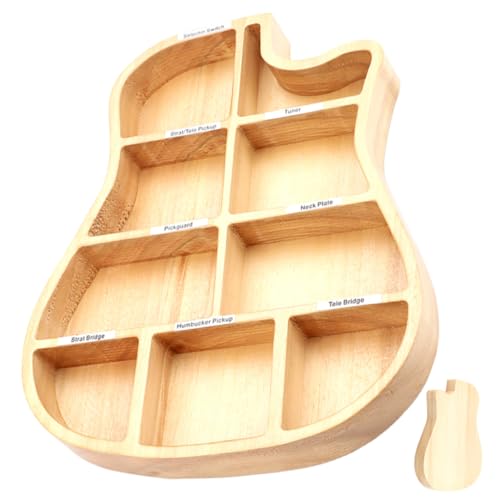 SHOWERORO Guitar Picks Box Gitarren- Organizer Mit Mehreren Fächern Für Gitarrenzubehör Und Design Für Musiker Und Enthusiasten von SHOWERORO