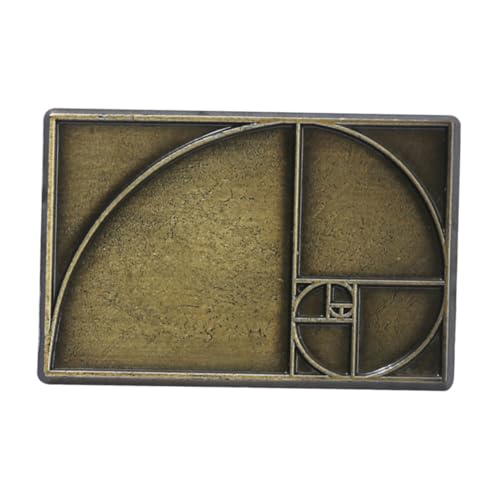 SHOWERORO Goldene Schnitt Brosche Anstecknadel für Mathematikliebhaber Handgefertigtes Geometrisches Design Perfektes für Lehrer Geburtstage und Besondere Anlässe von SHOWERORO