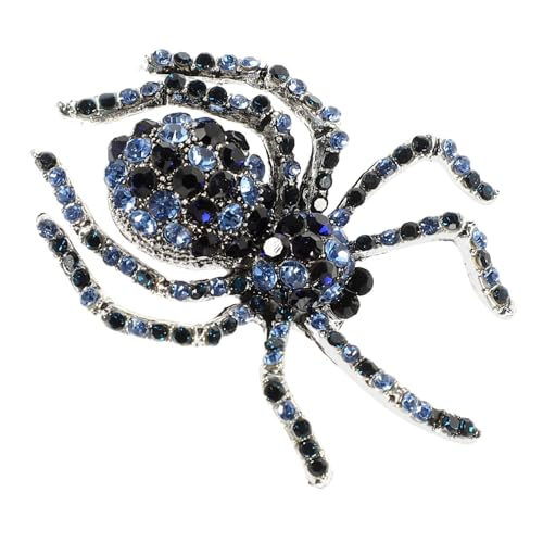 SHOWERORO Halloween Vintage Spinne Brosche mit Funkelnden Strasssteinen Dekorative Tier Anstecknadel für Kleidung Schals und Taschen Eleganter Schmuck für Damen und Halloween Kostüm von SHOWERORO