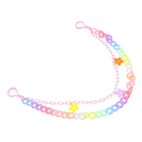 SHOWERORO Hip Hop Hosenkette mit Abnehmbaren Regenbogen Links für Männer und Frauen Gürtelschmuck für Jeans Röcke und Rucksäcke Bunte Punk Accessoires von SHOWERORO