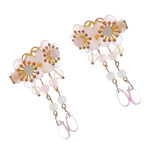 SHOWERORO Blumen Haarspangen Kinder Vintage Haarnadeln Hanfu Zubehör Kristallblumen Leichtgewicht Clip Haarschmuck Für Frisuren von SHOWERORO