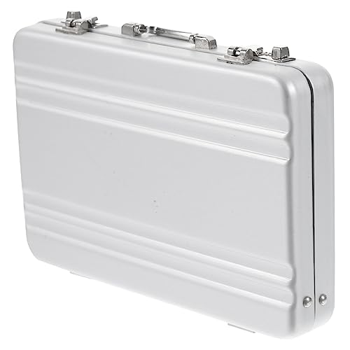 SHOWERORO Kartenhalter Aus Metall Safe-Box-Form Kartenbox Namenskartenhalter Visitenkartenhalter Für Den Schreibtisch Tragbarer Namenskartenhalter Kartenbox von SHOWERORO
