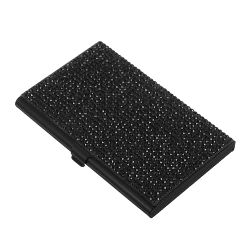 SHOWERORO Kreditkartenhalter Aus Aluminiumlegierung Mit Strasssteinen Mini Visitenkartenetui Mit Magnetverschluss Für Karten Und Ausweise Klein Und Elegant von SHOWERORO