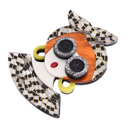 SHOWERORO Mädchenförmige Anstecknadel aus Dekorative Brosche für Kleidung Modischer Broschenpin für Jacken und T Shirts Stylisches Accessoire für Alltag und Besondere Anlässe von SHOWERORO