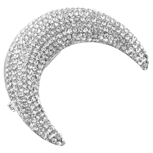 SHOWERORO Mond Brosche Pin für Frauen Strass Dekoration Anstecknadel für Kleidung Rucksack Schals und Hüte Design und Langlebige Verarbeitung SHOWERORO Mond Brosche Pin für Frauen Strass Dekoration Anstecknadel für Kleidung Rucksack Schals und Hüte Design und Langlebige Verarbeitung von SHOWERORO